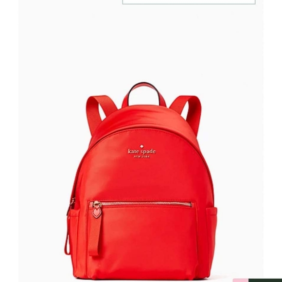 Red Kate Spade Backpack purse - Medium - Picture 2 of 2